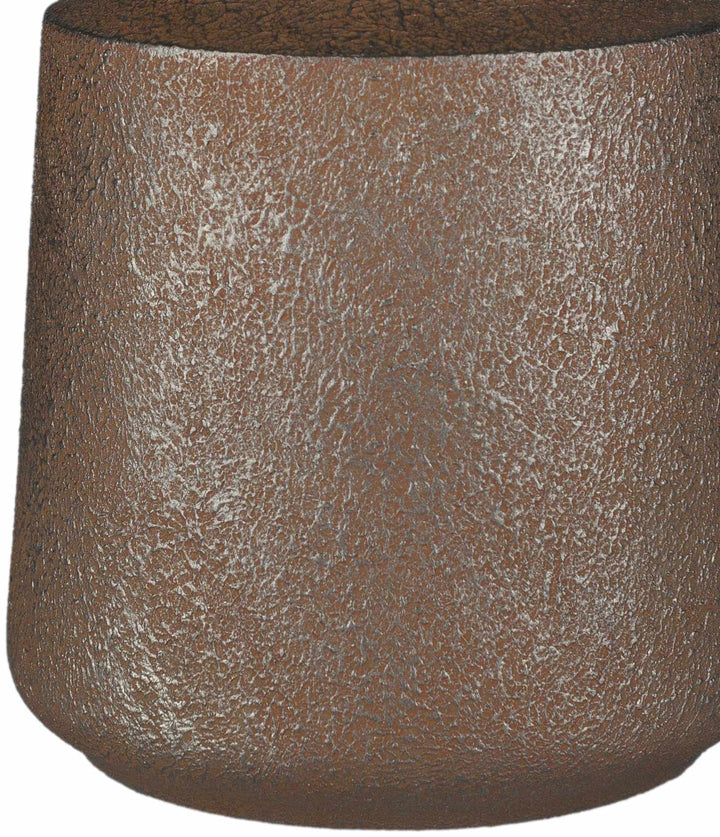 Modern Brown and White Cylindrical Table Lamp - The Rug Decor
