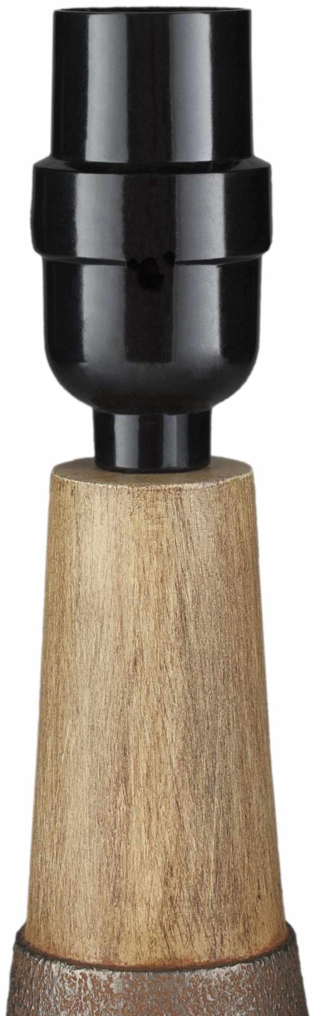 Modern Brown and White Cylindrical Table Lamp - The Rug Decor