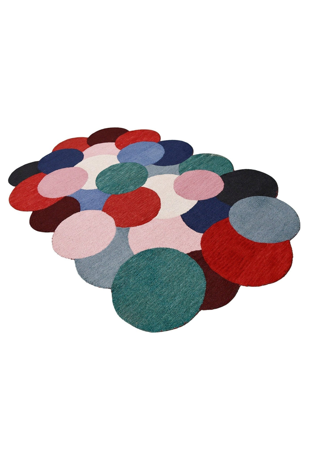 Modern Bubbles Design Multicolor Hand Tufted 5x8 Wool Rug - The Rug Decor