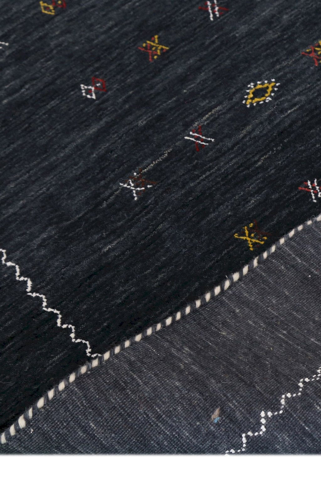 Modern Charcoal And White Hand Loomed Wool Area Rug - The Rug Decor