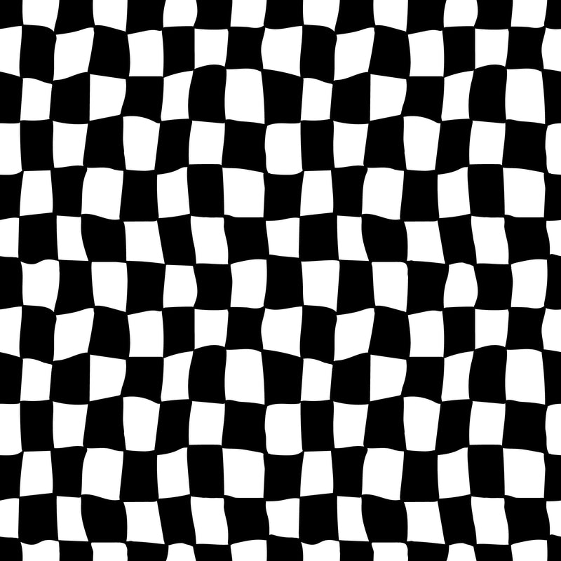 Modern Checkered Pattern Black and White Self - adhesive Wallpaper - The Rug Decor