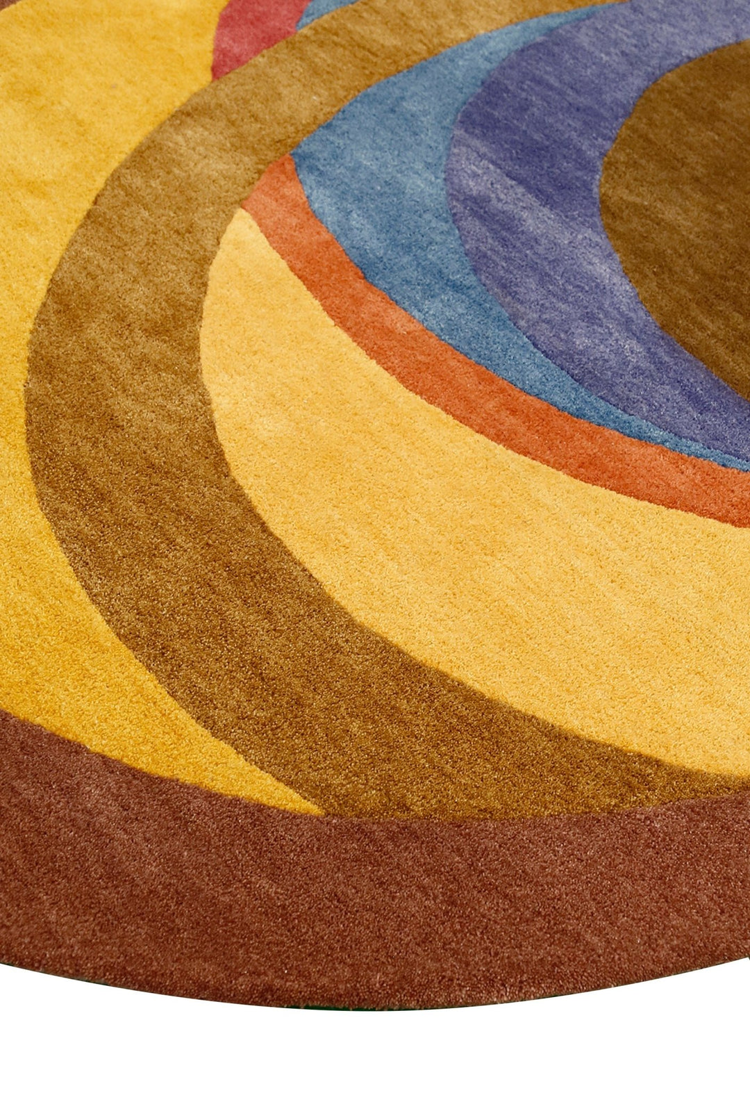 Modern Circles Style Colorful Hand Tufted 5x7 Wool Rug - The Rug Decor