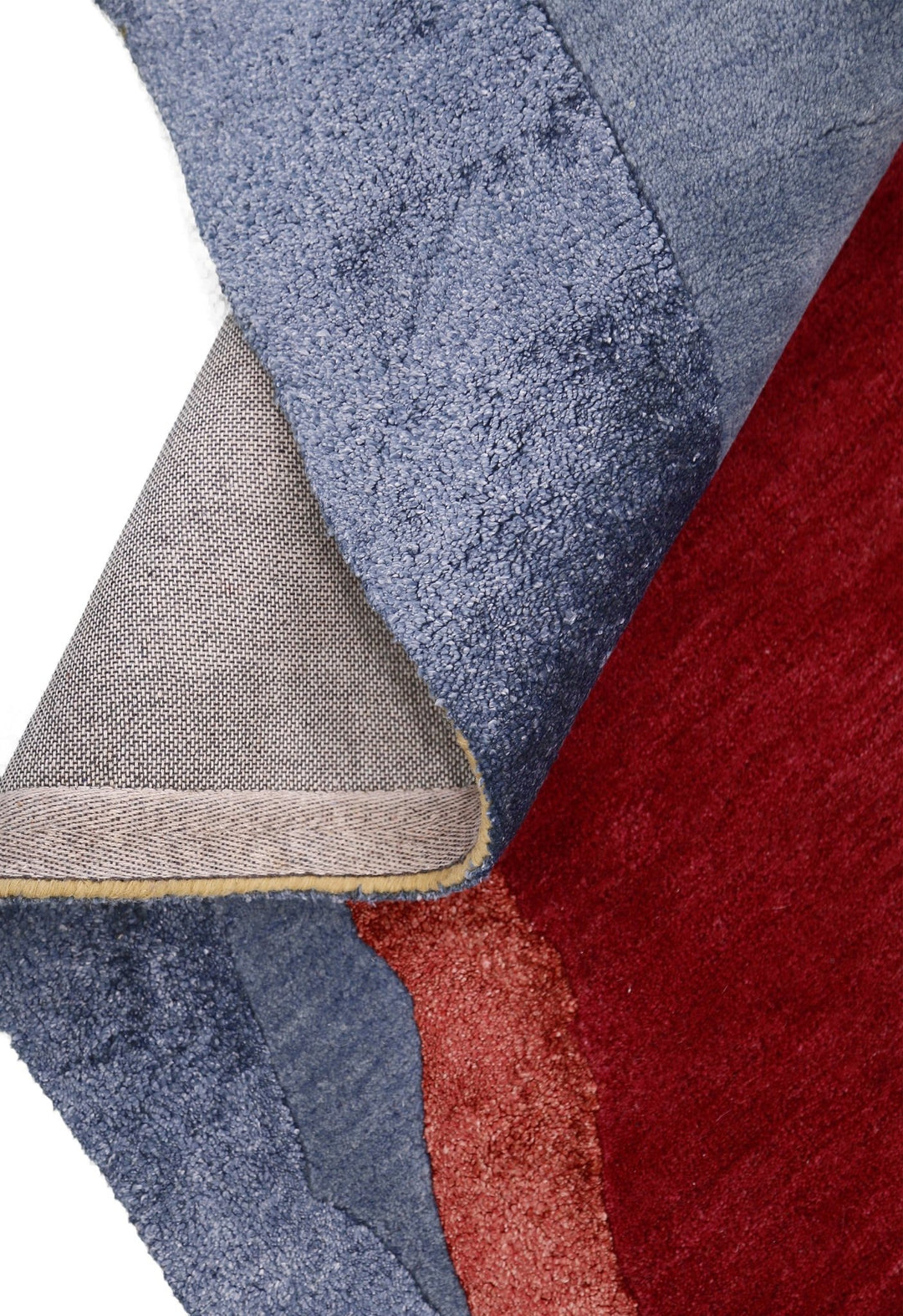 Modern Color Blocks Hand Tufted 5x8 Wool Area Rug - The Rug Decor