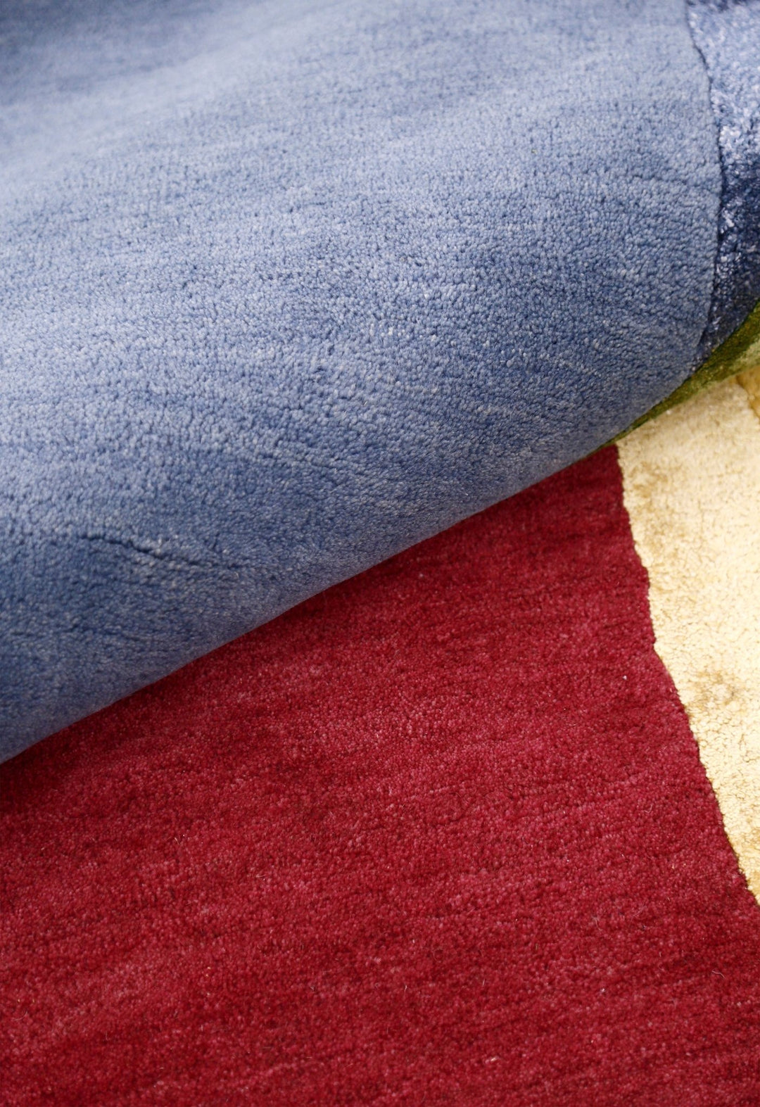 Modern Color Blocks Hand Tufted 5x8 Wool Area Rug - The Rug Decor