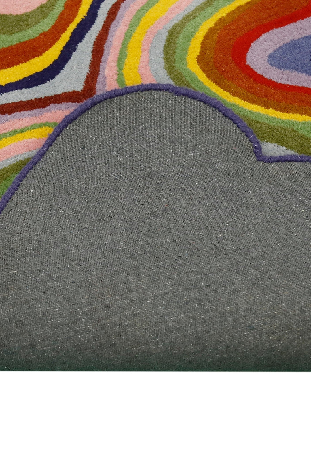 Modern Colorburst Ripple Hand Tufted 6x6 Wool Rug - The Rug Decor