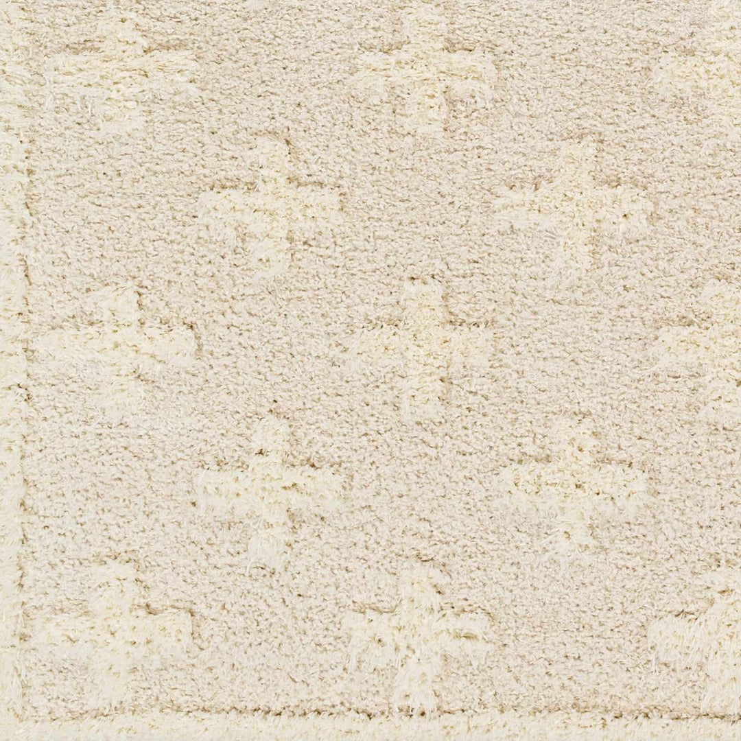 Modern Contemporary Beige Geometric pattern Machine Woven Area Rug - The Rug Decor