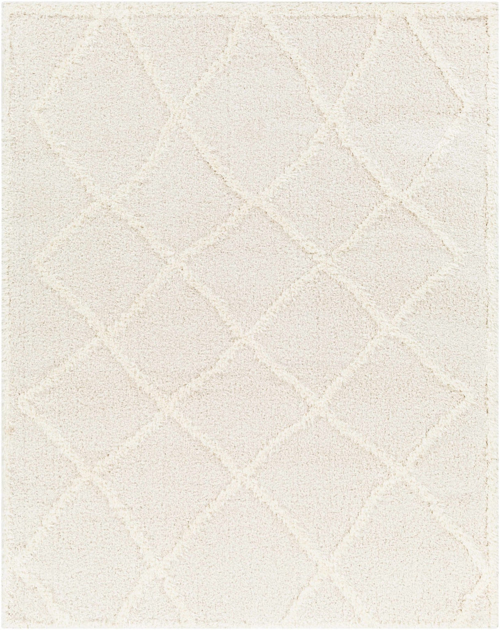 Modern Contemporary Beige Machine Woven Plush Pile Area Rug - The Rug Decor