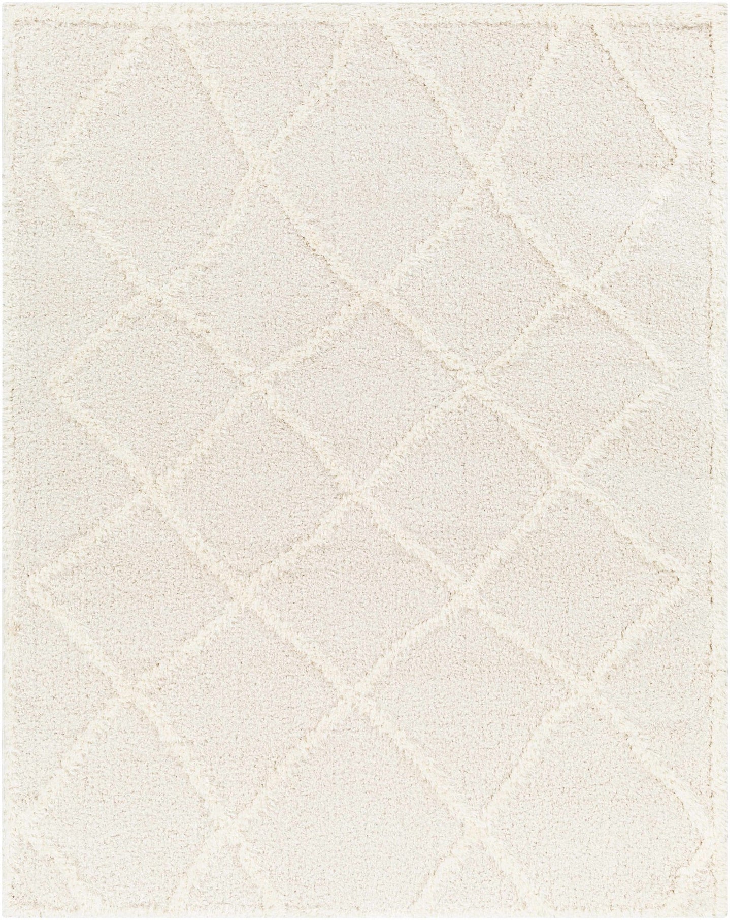 Modern Contemporary Beige Machine Woven Plush Pile Area Rug - The Rug Decor