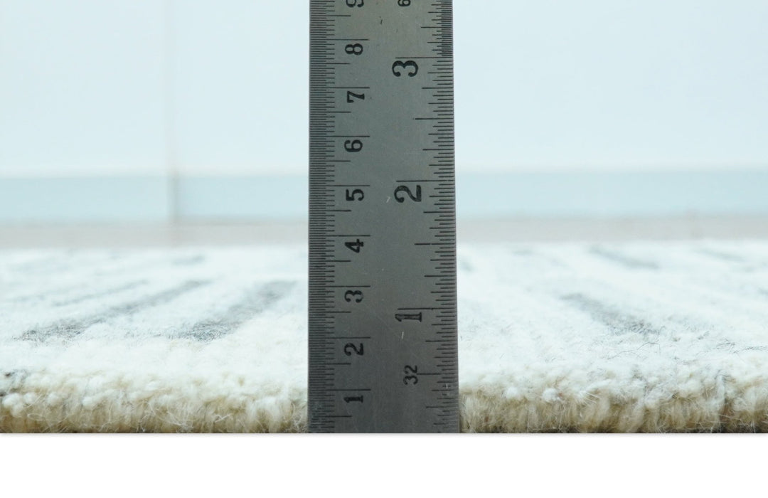 Modern Contemporary Charcoal And Gray 2x3 Wool Area Rug - The Rug Decor