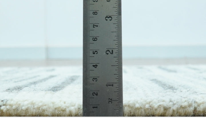 Modern Contemporary Charcoal And Gray 2x3 Wool Area Rug - The Rug Decor