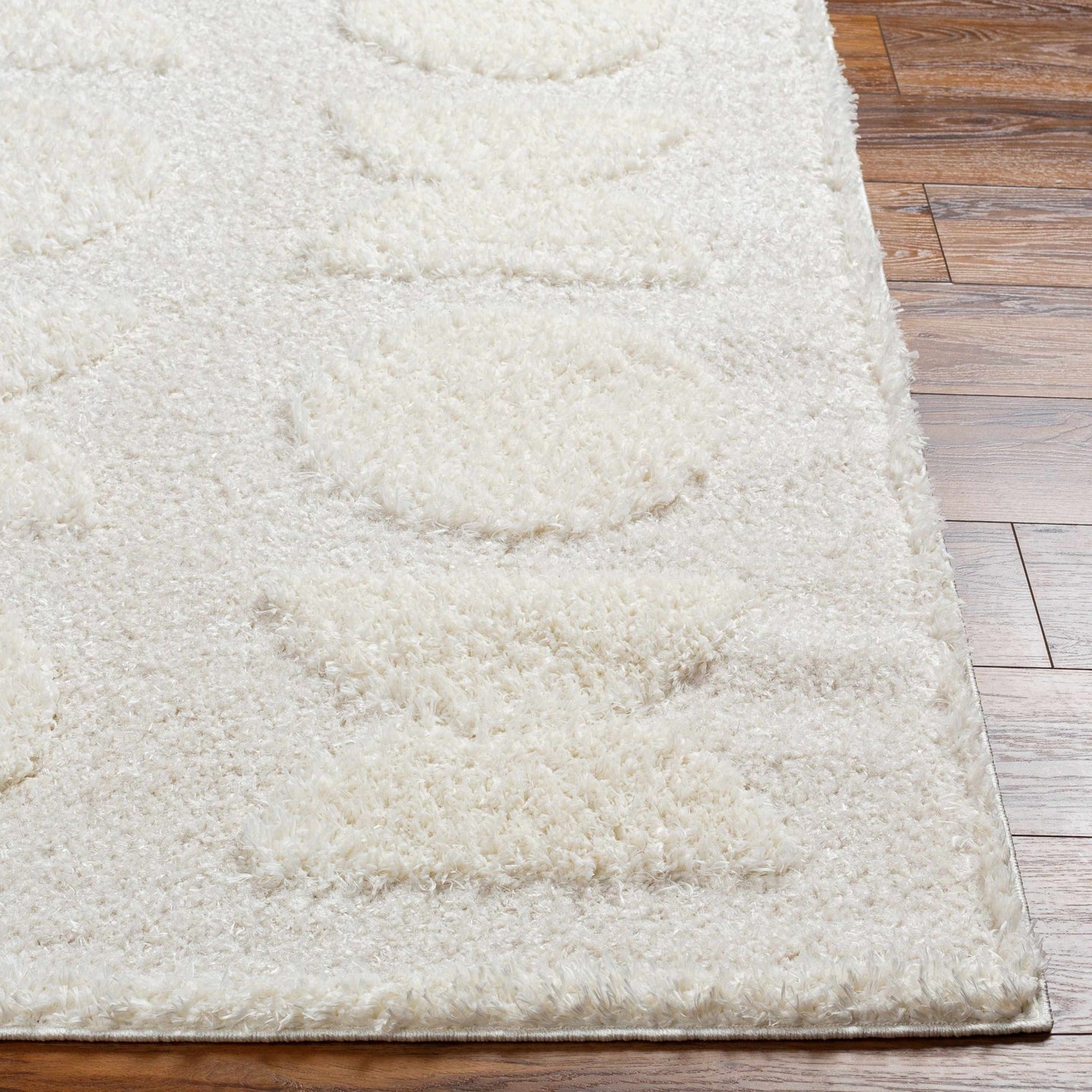 Modern Contemporary Ivory Machine Woven Area Rug - The Rug Decor