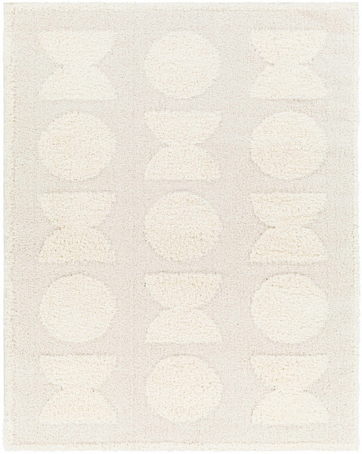 Modern Contemporary Ivory Machine Woven Area Rug - The Rug Decor