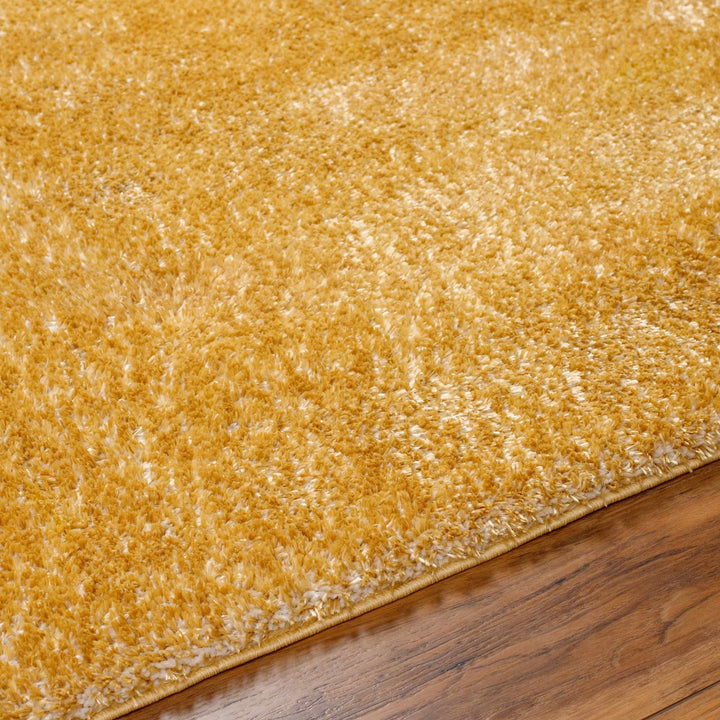 Modern Contemporary Solid Plush Gold Area rug - The Rug Decor