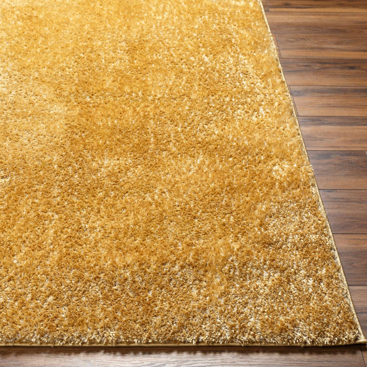 Modern Contemporary Solid Plush Gold Area rug - The Rug Decor