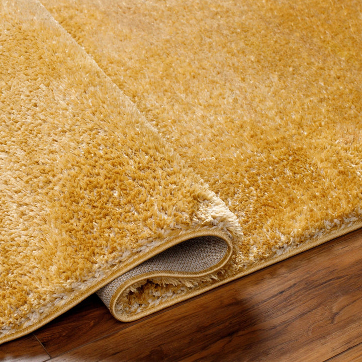 Modern Contemporary Solid Plush Gold Area rug - The Rug Decor