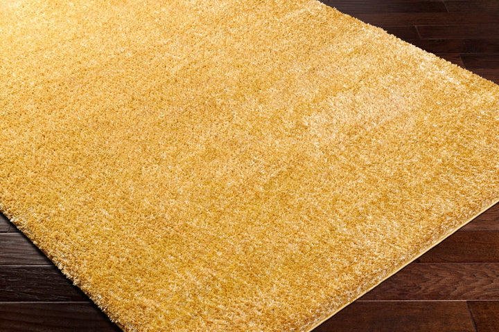 Modern Contemporary Solid Plush Gold Area rug - The Rug Decor