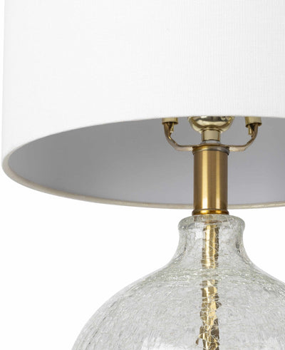 Modern Contemporary White and Gold Table Lamp, Bed Side Lamp - The Rug Decor