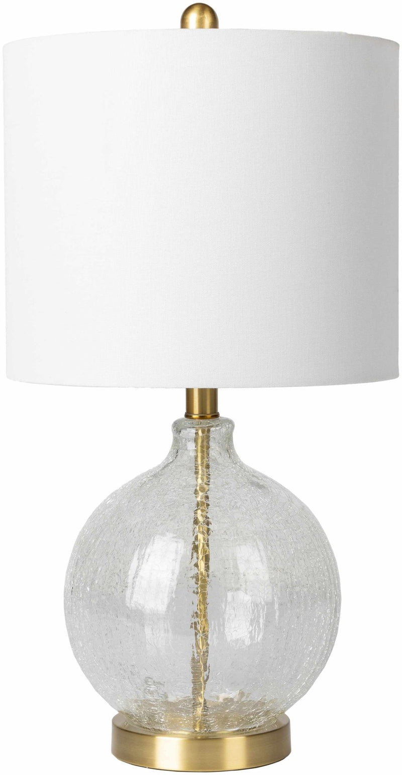 Modern Contemporary White and Gold Table Lamp, Bed Side Lamp - The Rug Decor