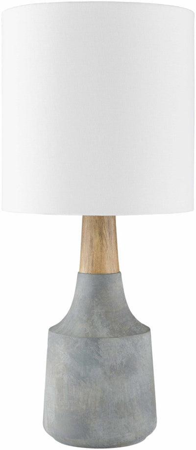 Modern Contemporary White, Tan and Light Blue Table Lamp, Bed Side Lamp - The Rug Decor