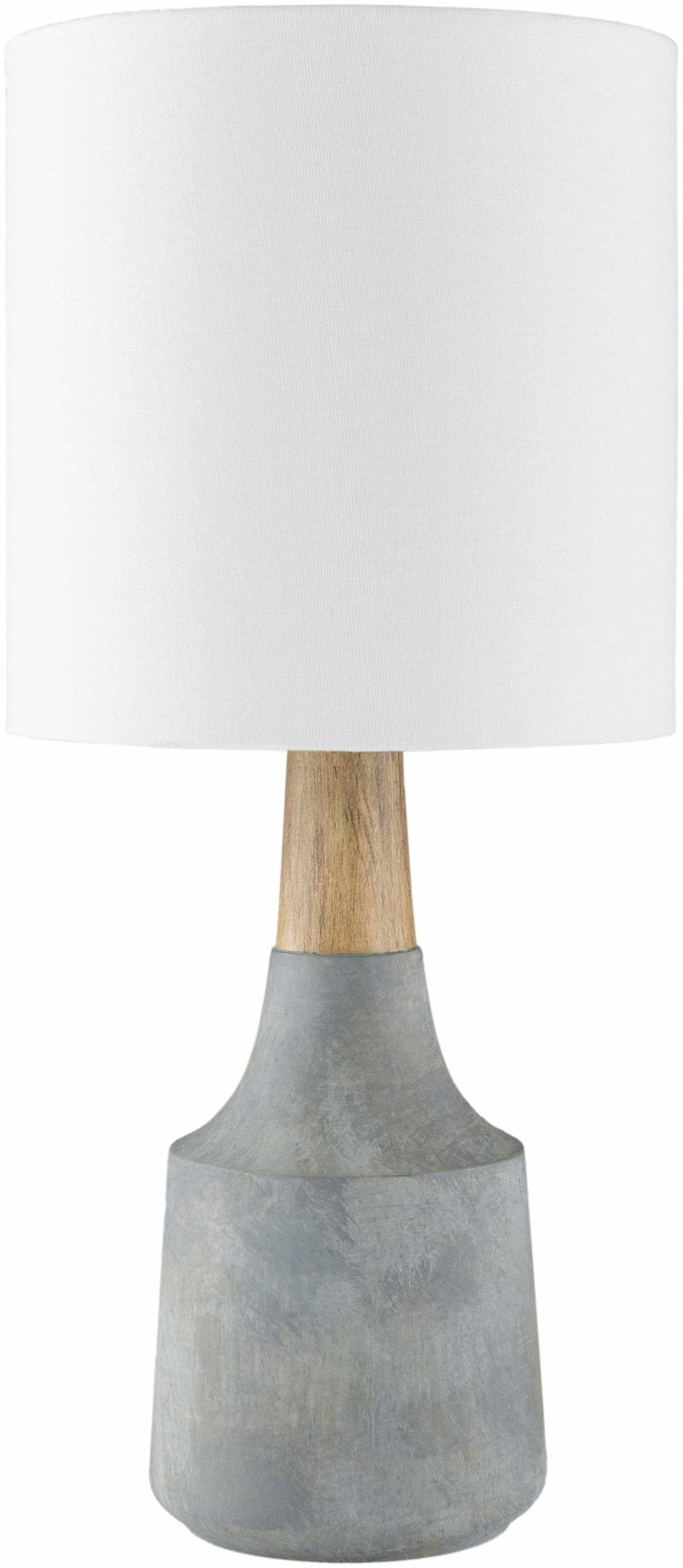 Modern Contemporary White, Tan and Light Blue Table Lamp, Bed Side Lamp - The Rug Decor