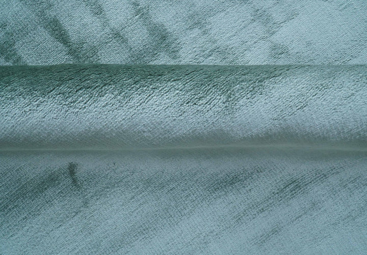 Modern Design Aqua Green Hand Loom 10x14 Art Silk Rug - The Rug Decor