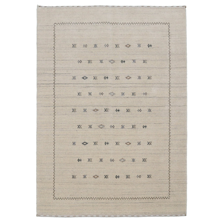 Modern Design Beige Hand Loomed Wool Area Rug - The Rug Decor