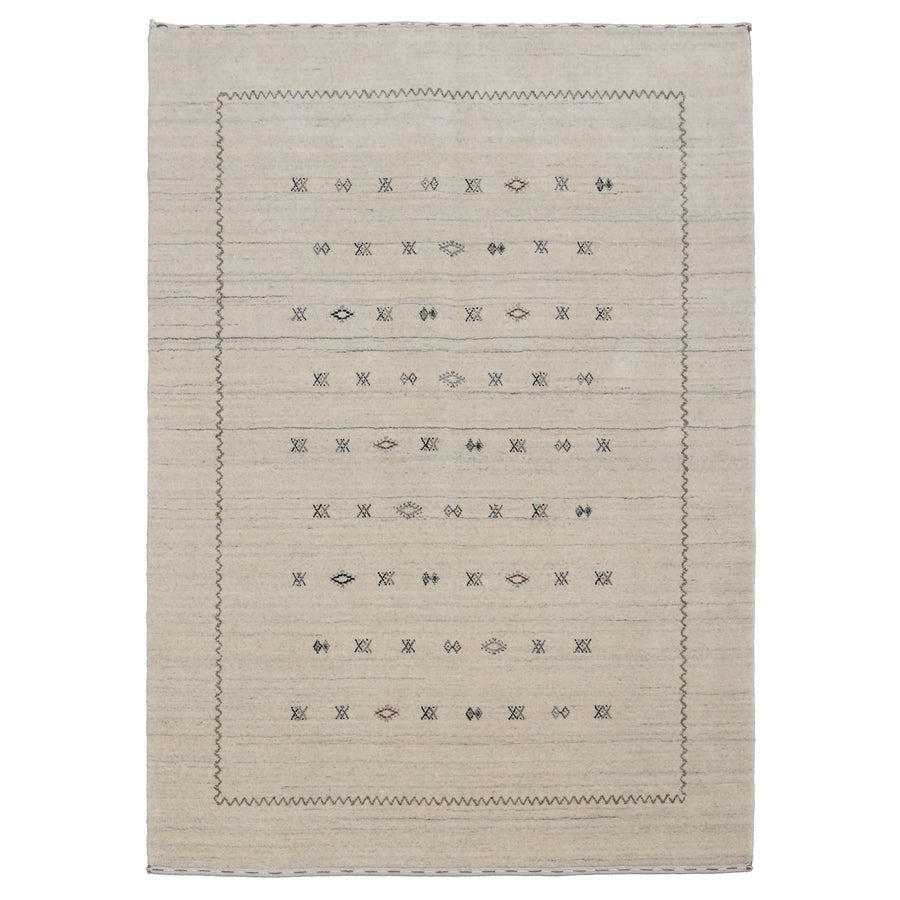 Modern Design Beige Hand Loomed Wool Area Rug - The Rug Decor