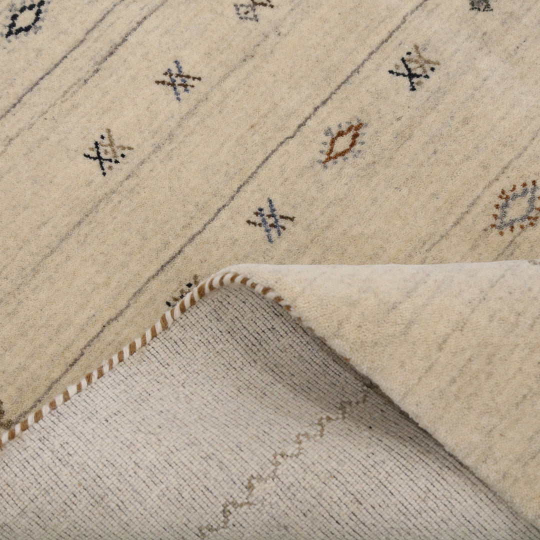 Modern Design Beige Hand Loomed Wool Area Rug - The Rug Decor