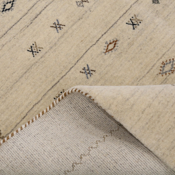 Modern Design Beige Hand Loomed Wool Area Rug - The Rug Decor