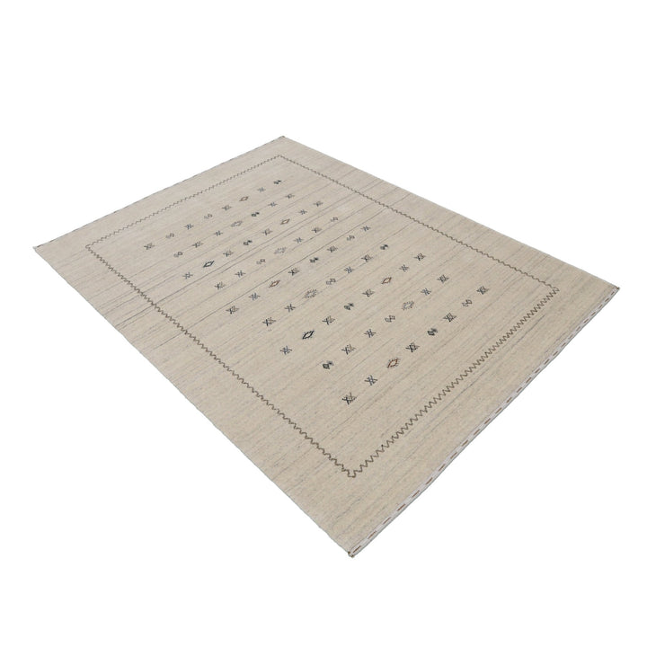 Modern Design Beige Hand Loomed Wool Area Rug - The Rug Decor