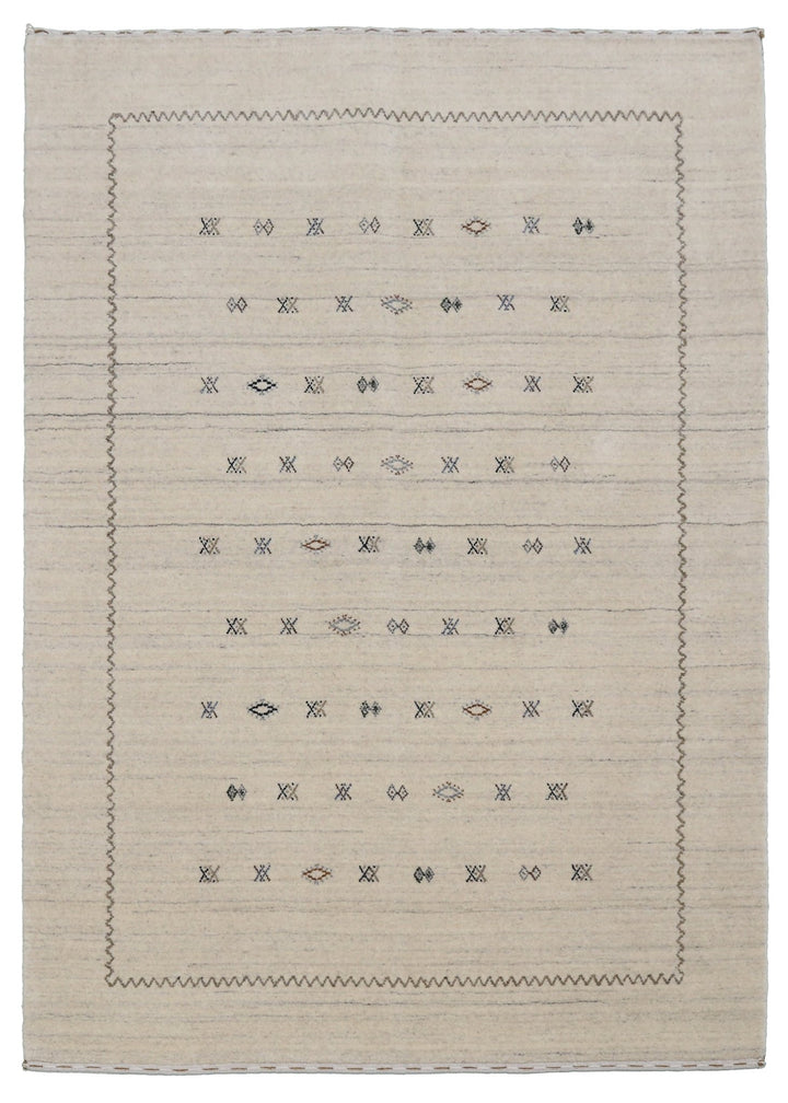 Modern Design Beige Hand Loomed Wool Area Rug - The Rug Decor