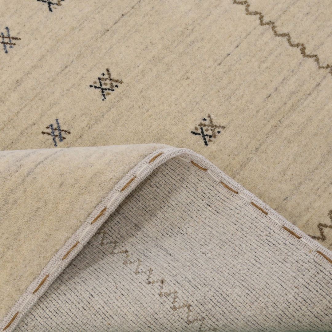 Modern Design Beige Hand Loomed Wool Area Rug - The Rug Decor