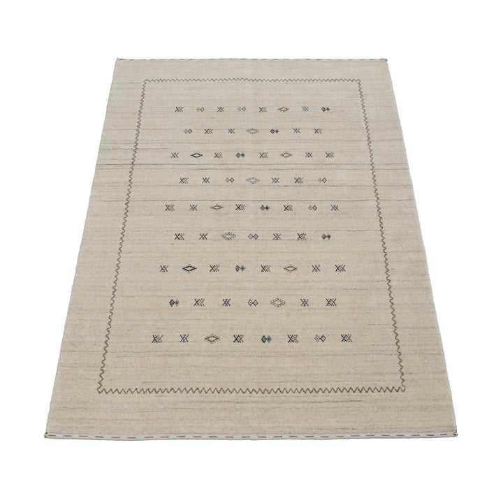 Modern Design Beige Hand Loomed Wool Area Rug - The Rug Decor