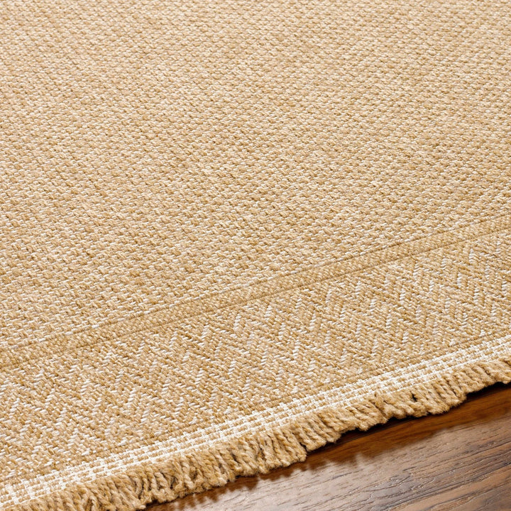 Modern Dorie Beige And White Machine Woven Indoor & Outdoor Rug - The Rug Decor