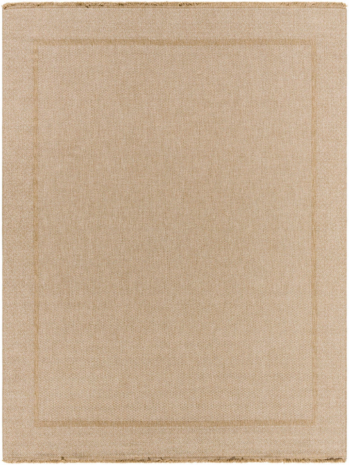 Modern Dorie Beige And White Machine Woven Indoor & Outdoor Rug - The Rug Decor