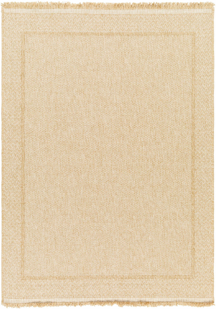 Modern Dorie Beige And White Machine Woven Indoor & Outdoor Rug - The Rug Decor