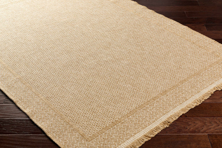 Modern Dorie Beige And White Machine Woven Indoor & Outdoor Rug - The Rug Decor