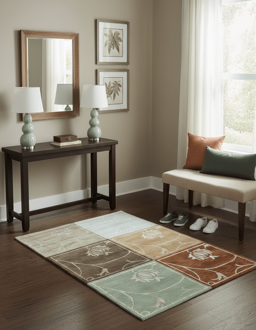 Modern Floral Style Multicolor 4x6 Hand Knotted Wool Area Rug - The Rug Decor