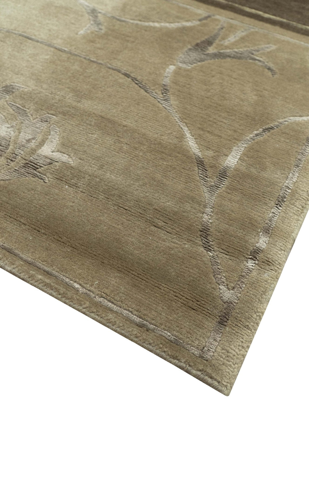 Modern Floral Style Multicolor 4x6 Hand Knotted Wool Area Rug - The Rug Decor