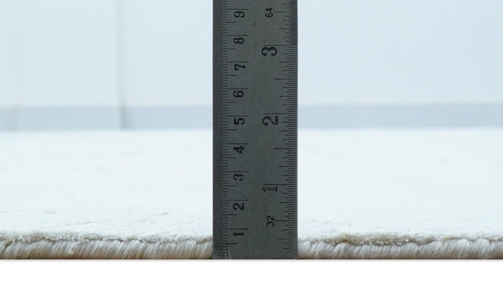 Modern geometric Design Beige Hand Loom 10x13 Art Silk Rug - The Rug Decor