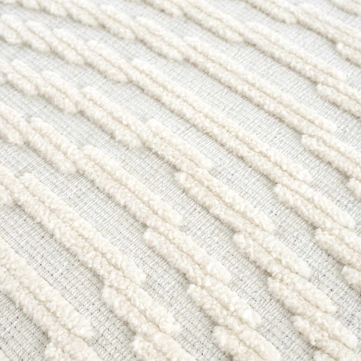 Modern Geometrical Arc Texture Ivory Washable Area Rug - The Rug Decor