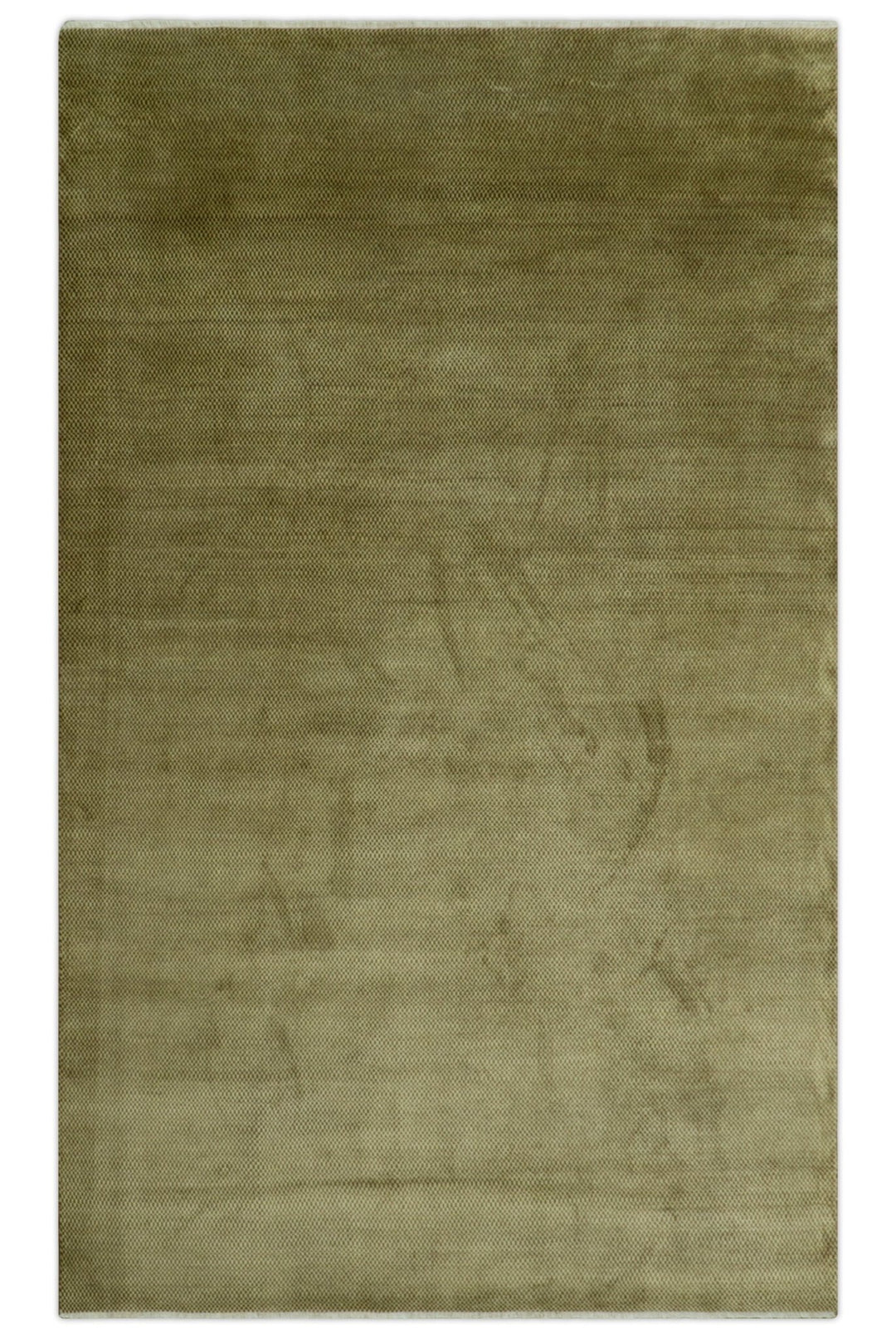 Modern Geometrical Design Beige And Brown 6x10 Hand Knotted Wool Rug - The Rug Decor