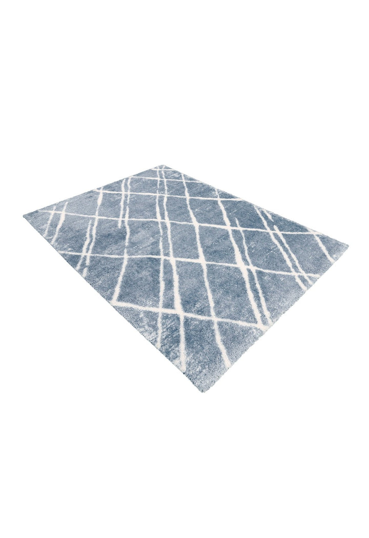 Modern Geometrical Design Blue 5x7 Rug - The Rug Decor