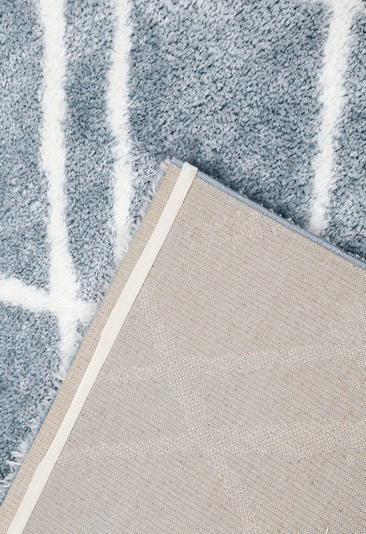 Modern Geometrical Design Blue 5x7 Rug - The Rug Decor