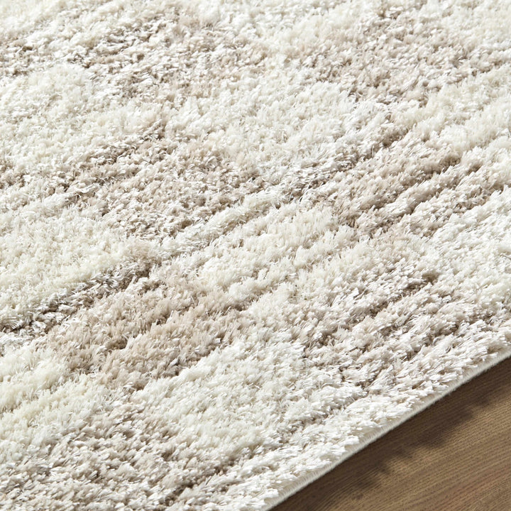 Modern Geometrical Design Cream Machine Woven Area Rug - The Rug Decor