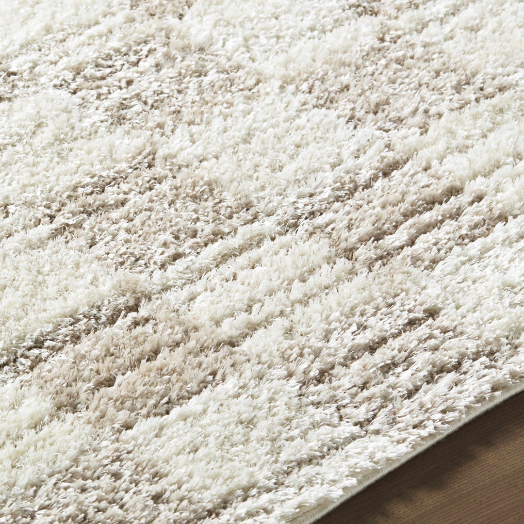 Modern Geometrical Design Cream Machine Woven Area Rug - The Rug Decor