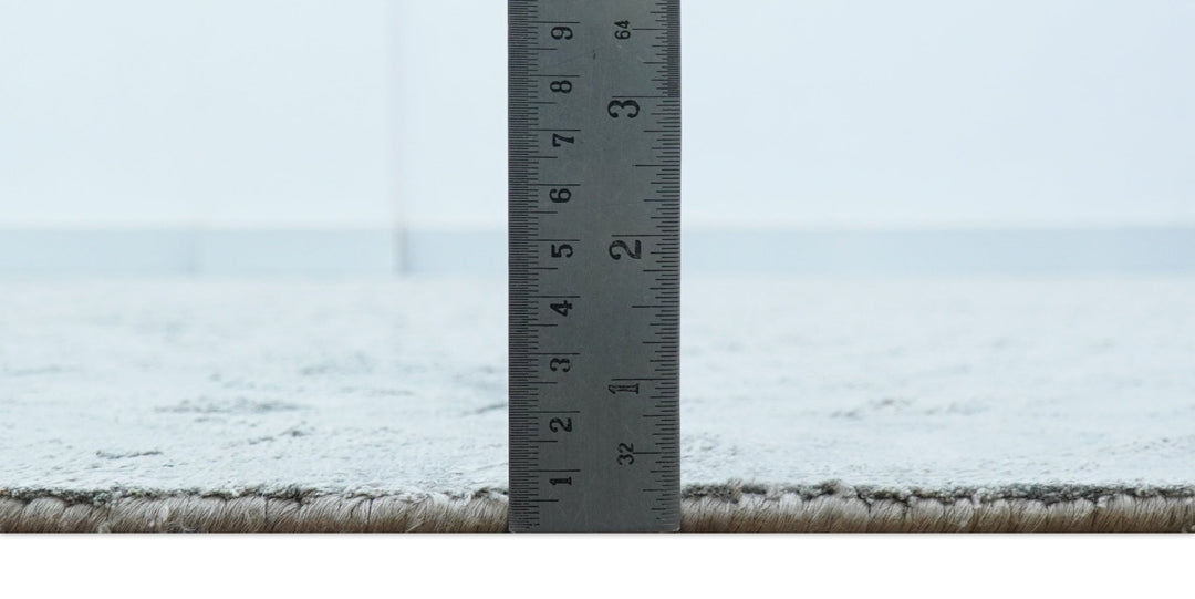 Modern Geometrical Design Dark Teal Hand Loom 9.5x13 Art Silk Area Rug - The Rug Decor