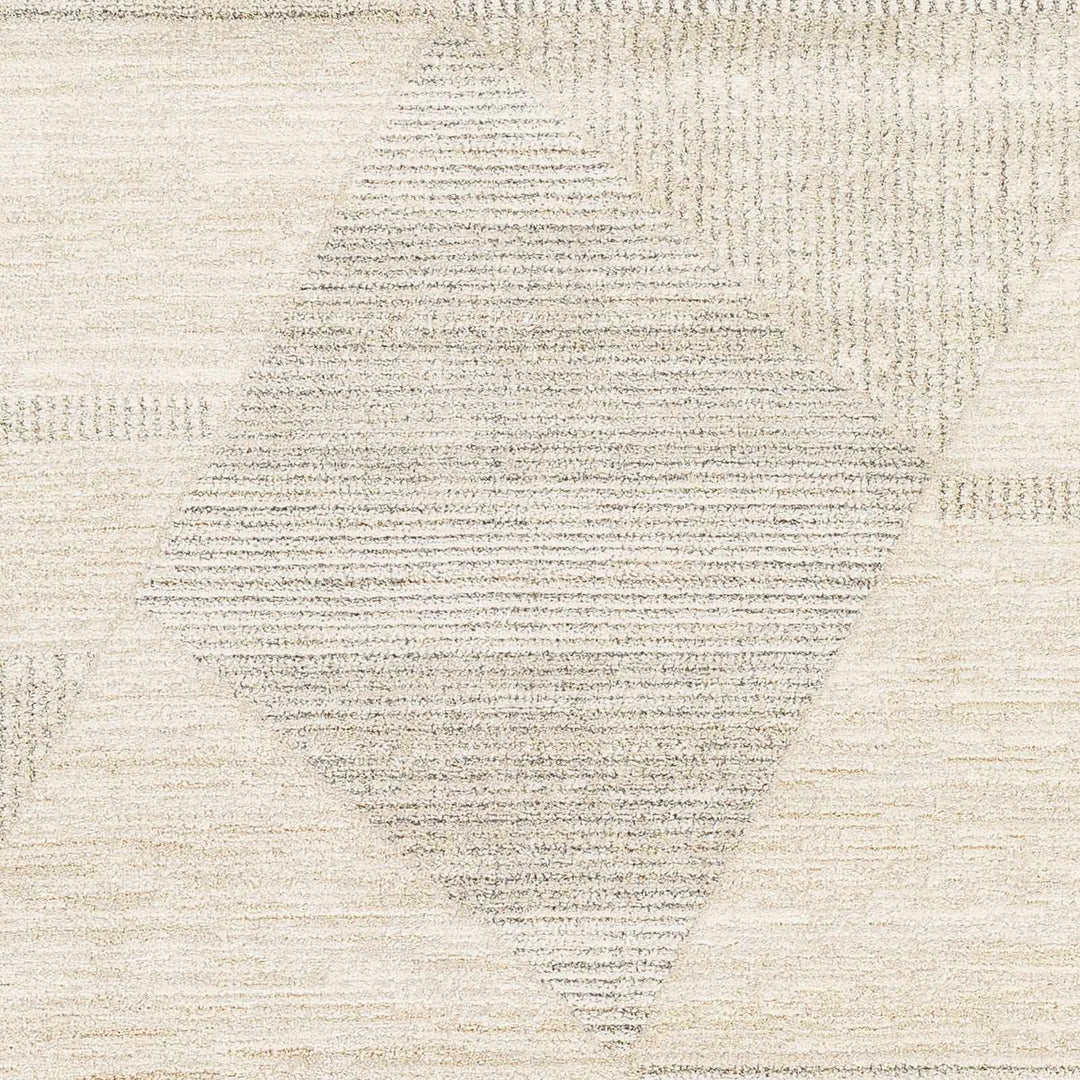 Senter Ivory Machine Rug Modern Geometrical Design Ivory Machine Woven Rug – The Rug Decor