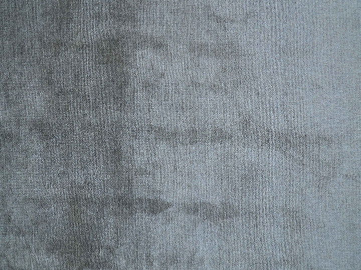 Modern Geometrical Design Silver Hand Loom 10x13 Art Silk Area Rug - The Rug Decor