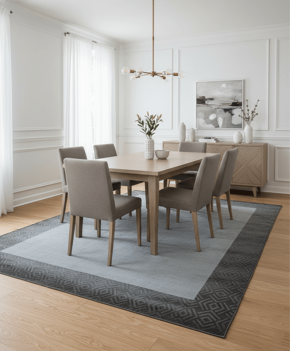 Modern Geometrical Design Silver Hand Loom 10x13 Art Silk Area Rug - The Rug Decor